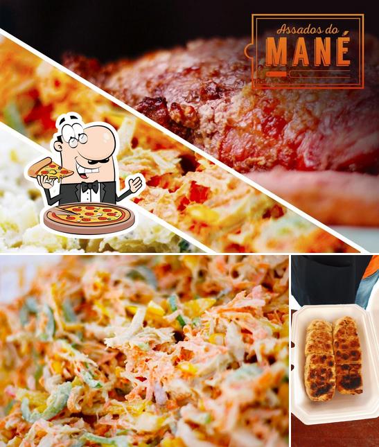 Experimente pizza no Assados Do Mané