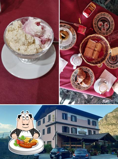 La immagine della cibo e esterno di Bar Pizzeria Albergo Brenve