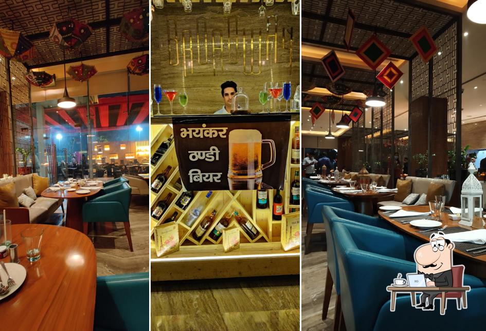 Take a seat at one of the tables at Broadway (Radisson Blu)