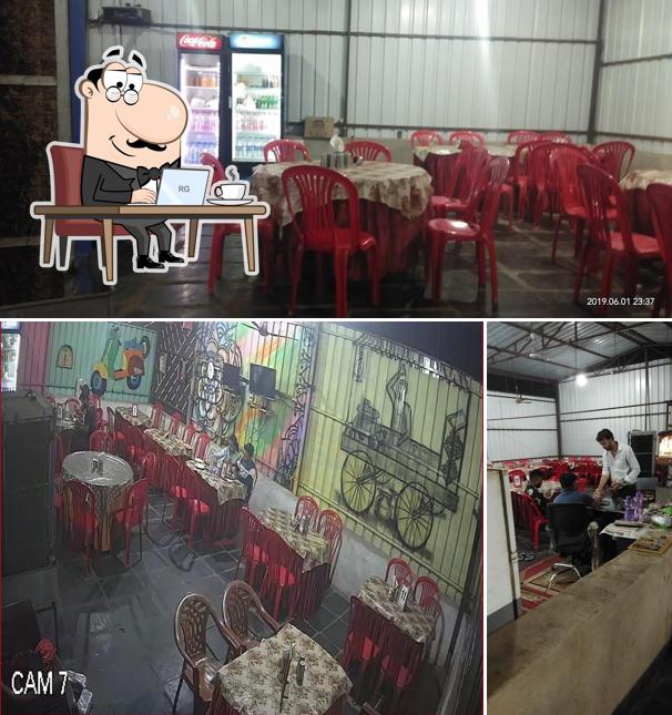 The interior of New Agrawal Dhaba