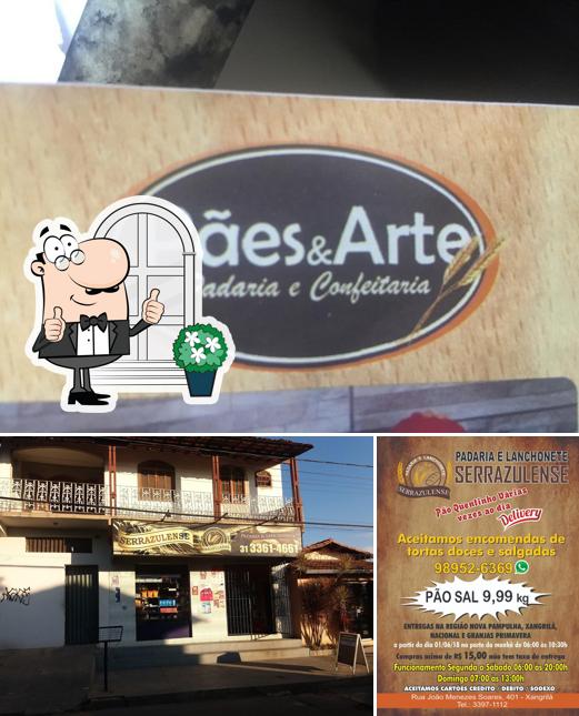 O exterior do PADARIA PAES E ARTE LTDA