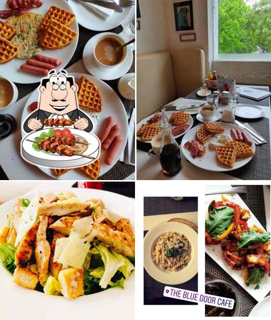 Food at The Blue Door Cafe