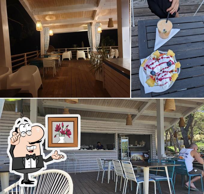 Gli interni di Beach Bar Blue