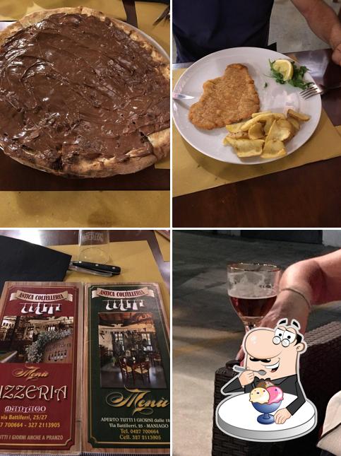 Pizzeria Antica Coltelleria propone un'ampia varietà di dolci