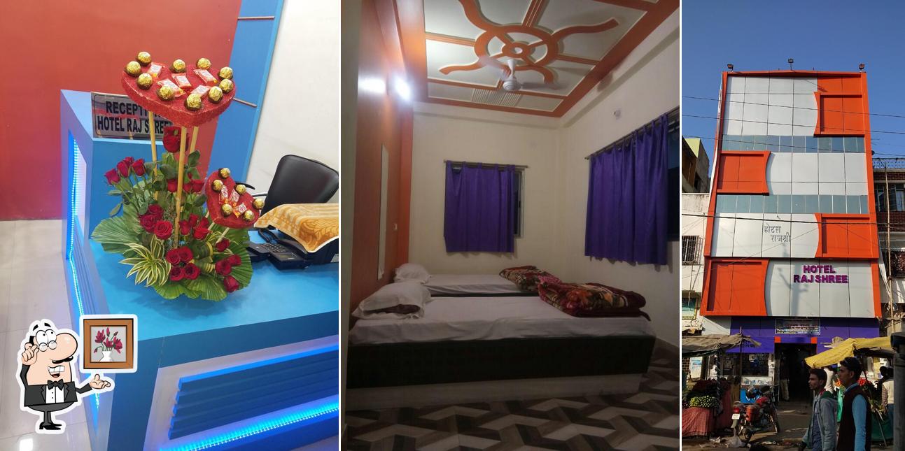The interior of HOTEL RAAJ SHRI & DEV RESTAURANT