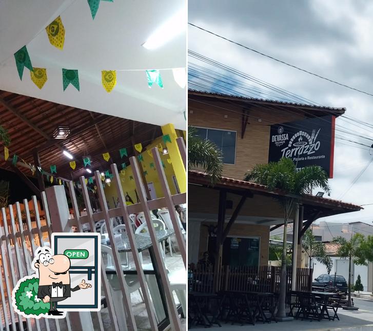 O exterior do Terrazzo Pizzaria