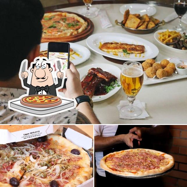 Escolha diferentes estilos de pizza