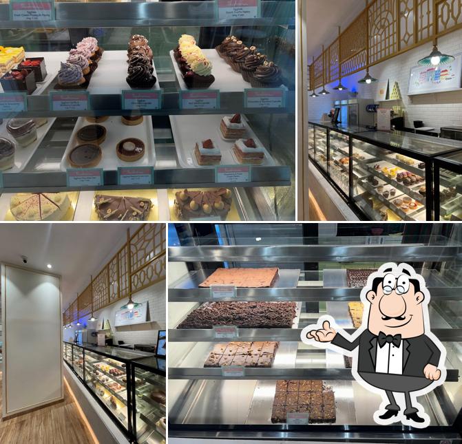 The interior of Theobroma Bakery and Cake Shop - Ghod Dod Road, Surat