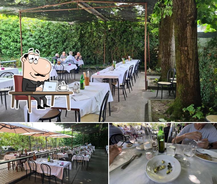 Dai un’occhiata alla foto che presenta la interni e cibo di Trattoria Basso Isonzo