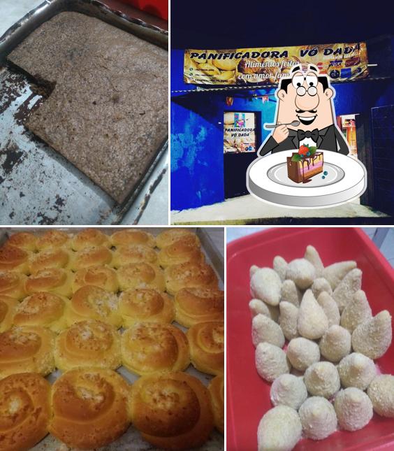 Bolo de chocolate em Grande Família Lanches