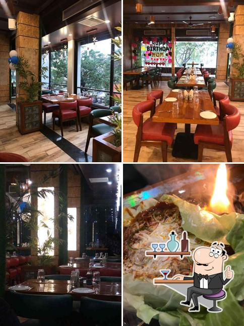 The interior of Chinus Kitchen Restro And Cafe