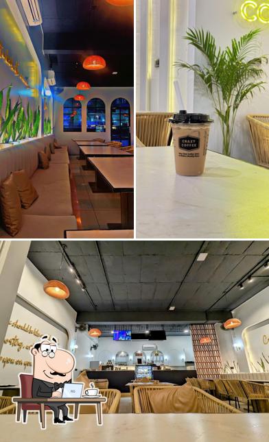 Check out how Crazy Coffee looks inside