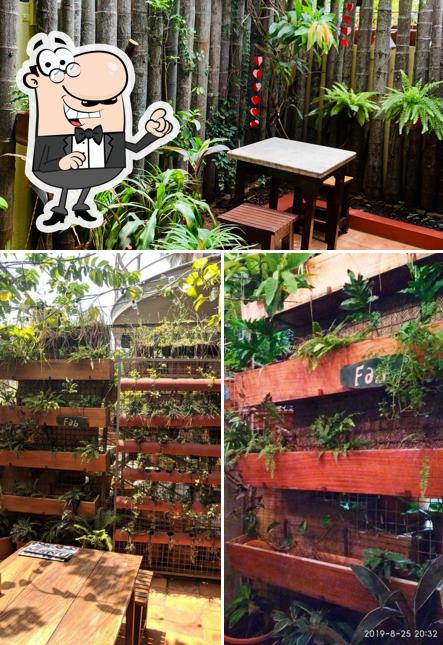 Enjoy the view at the outside area of Fab Cafe