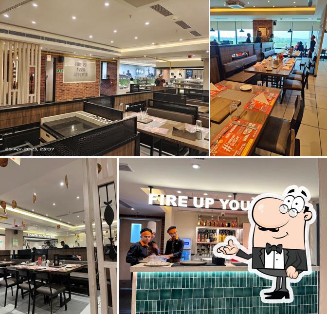 The interior of Barbeque Nation - Pacific D21 Mall, Dwarka