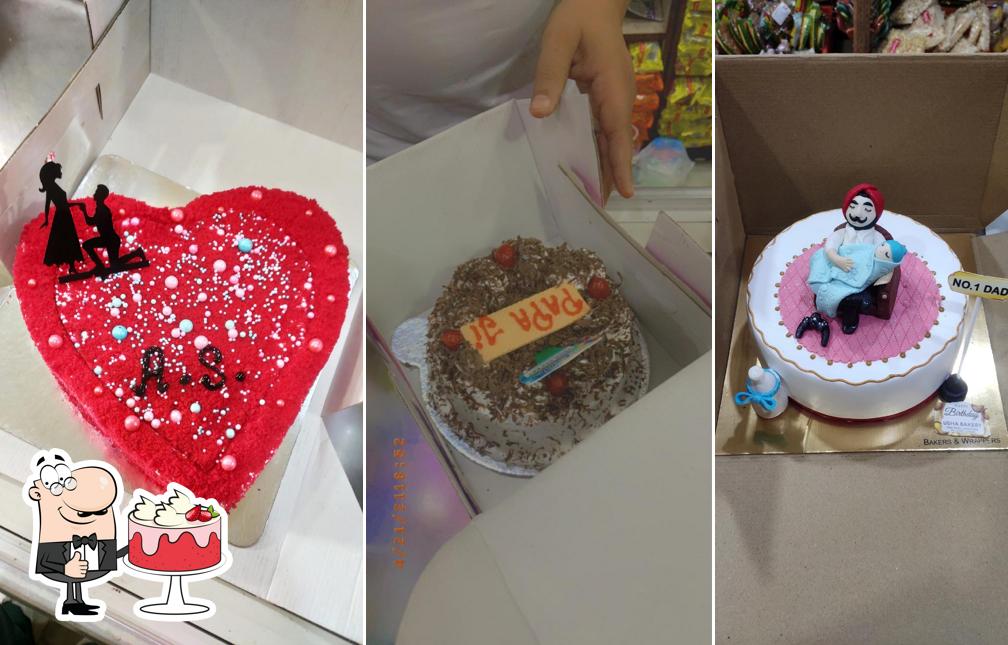 Red velvet cake at Usha bakery