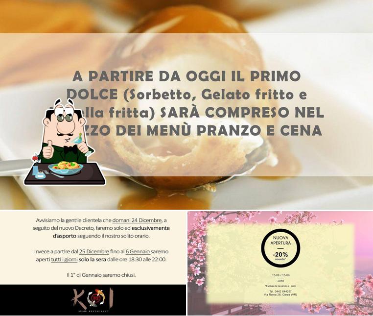 Cibo al KOI Ristorante Sushi