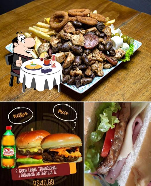 Hambúrguer em Guga Lanches