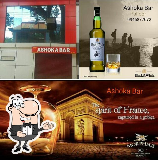 See this picture of Ashoka Bar