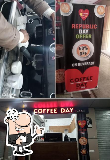 Look at the photo of Coffee Day & moon