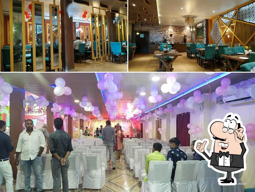 The interior of Hotel Raj Palace Azamgarh