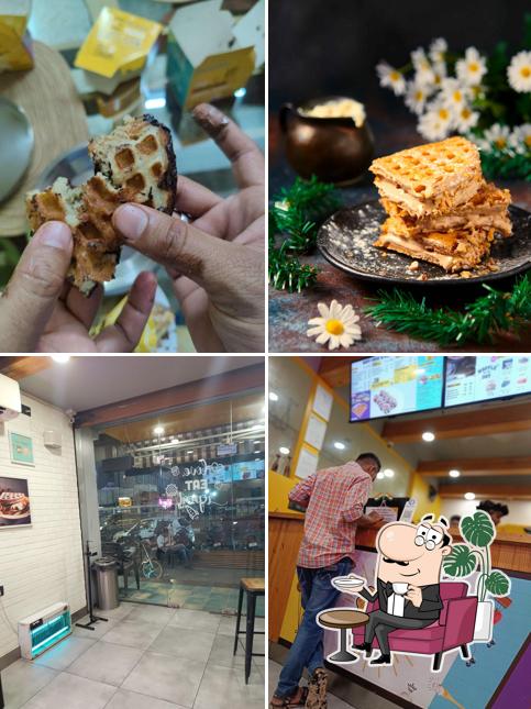 The picture of The Belgian Waffle Co’s interior and food