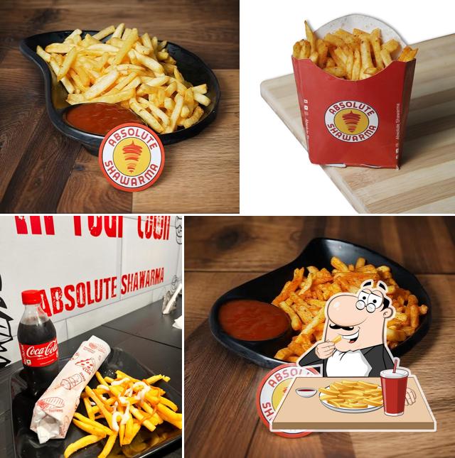 French fries at Absolute Shawarma
