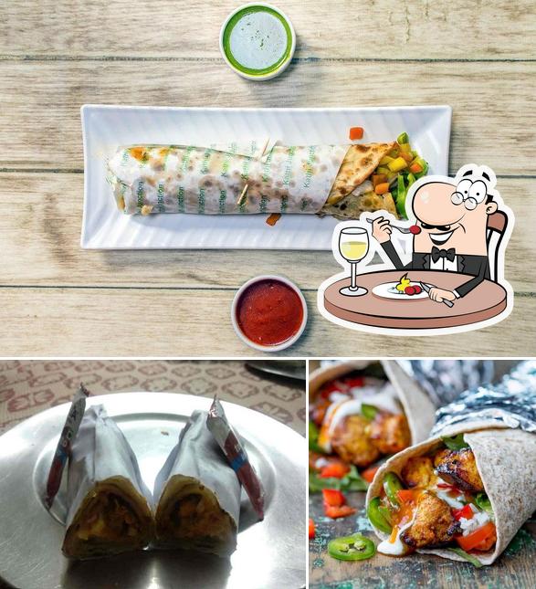 Food at Kathi Junction