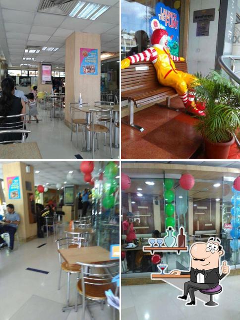 The interior of McDonald's