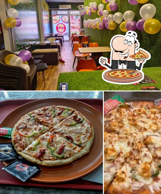 At Pizza House, you can get pizza