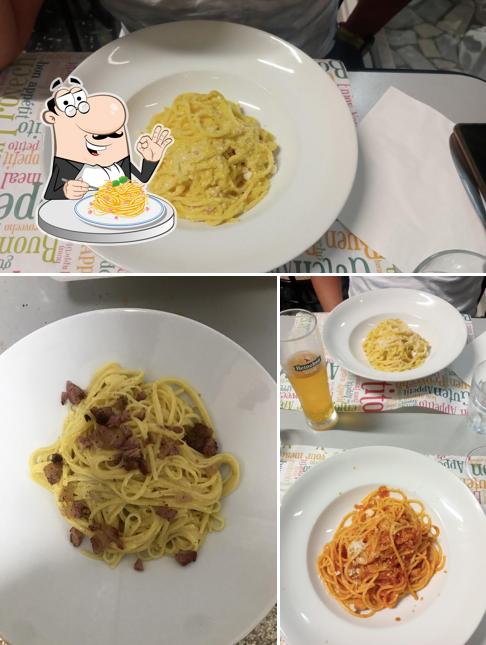 Spaghetti alla carbonara al Bar Ciao Bella