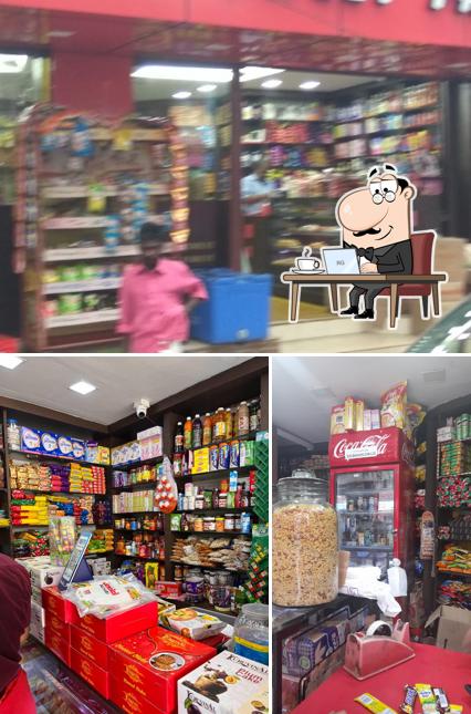 The interior of KURUVINAL SWEET PALACE