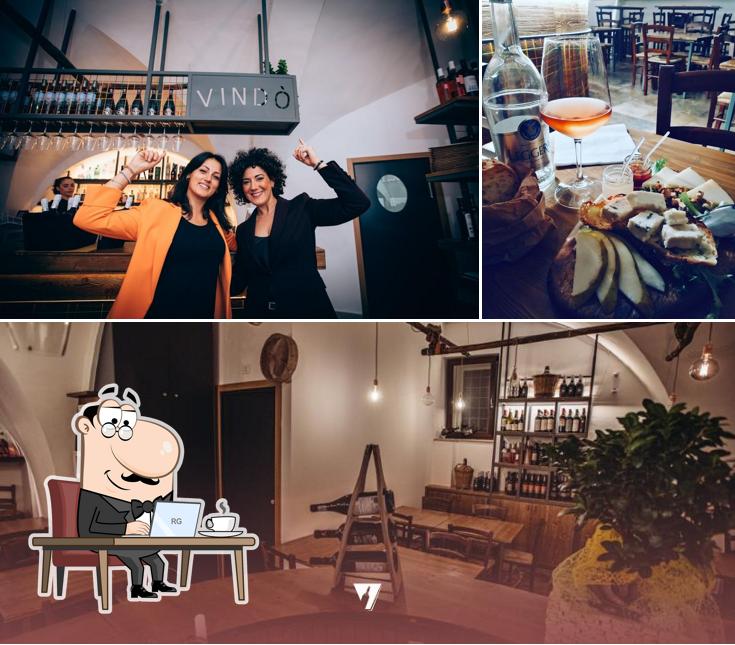 Gli interni di Vindò