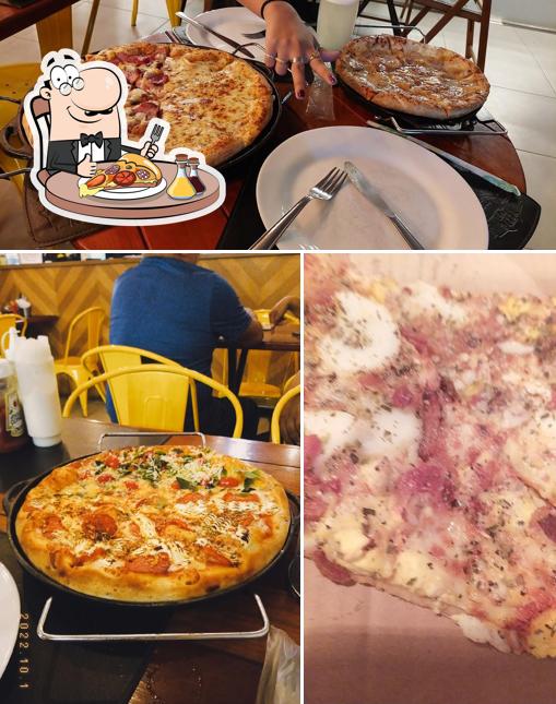 Consiga diferentes tipos de pizza