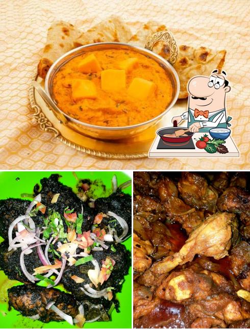 Chicken curry at Karan Dhaba