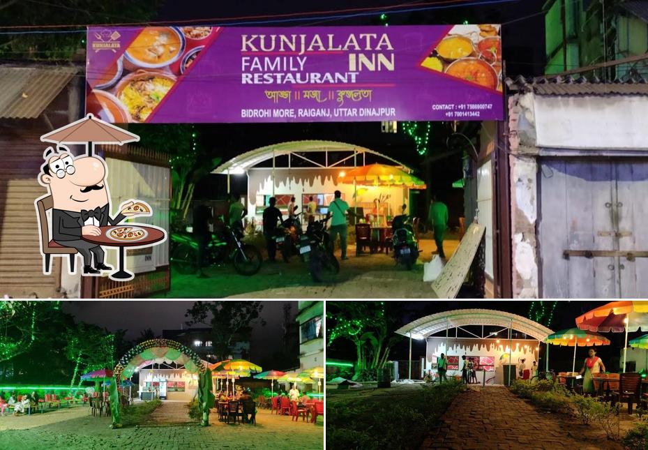 The exterior of Kunjalata Family Restaurant