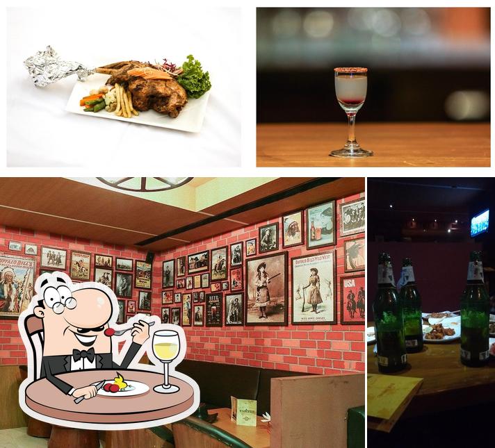 The Wild West Bar is distinguished by food and drink