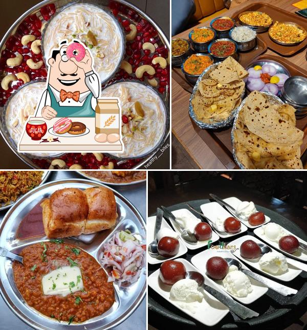 Barkat Deluxe shudh vaishno Dhaba serves a selection of desserts