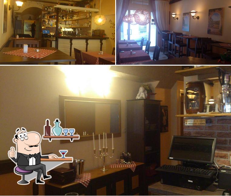 Gli interni di Buffet Nostalgija