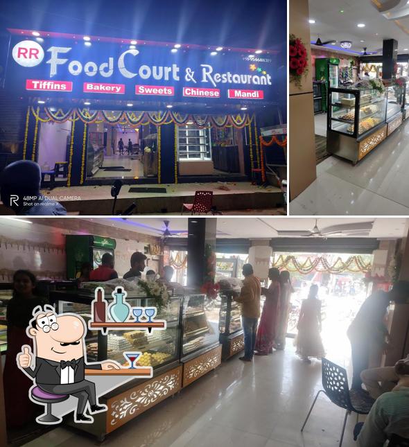 The interior of RR FOOD court and restaurant