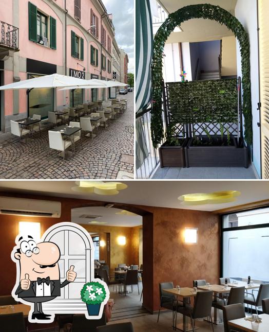 La esterno e interni del ristorante