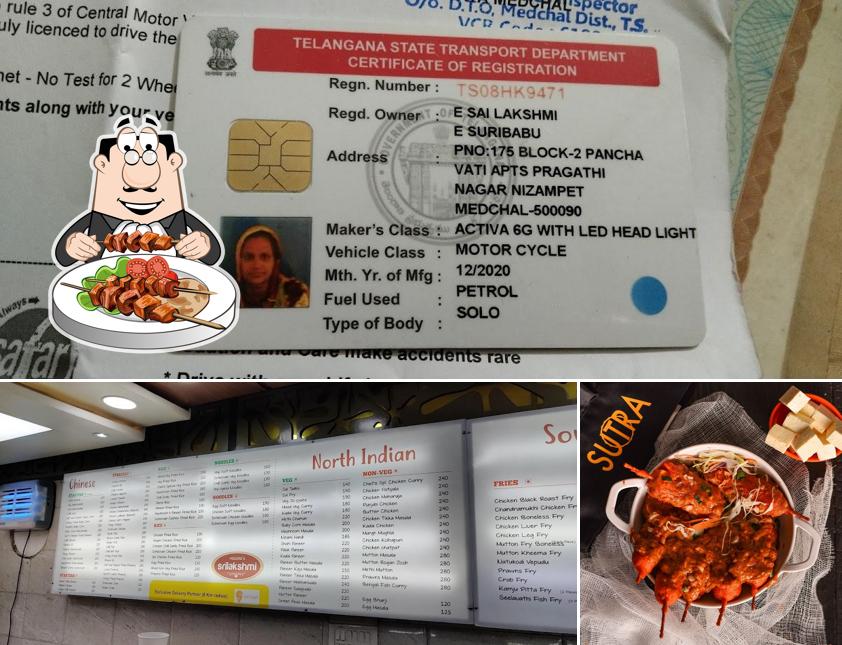 Food at Vasista's Srilakshmi Takeaway