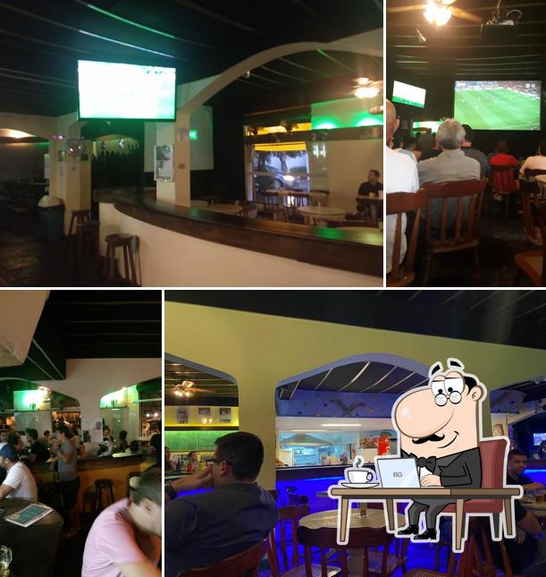 O interior do Bar Brasil