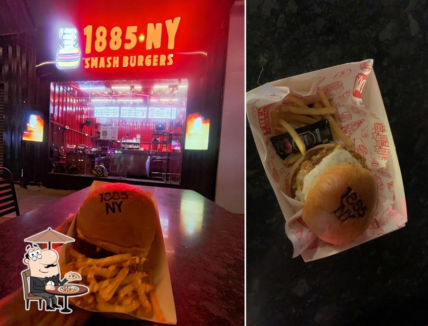 The exterior of 1885 NY Smash Burgers