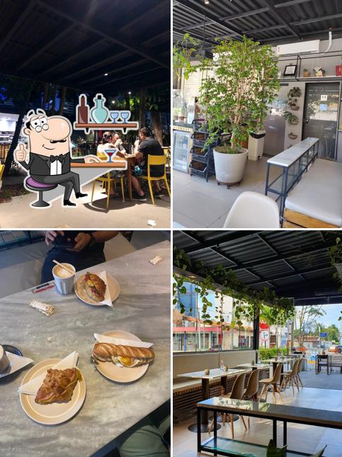 O interior do Oliva Cafe Boutique MAR