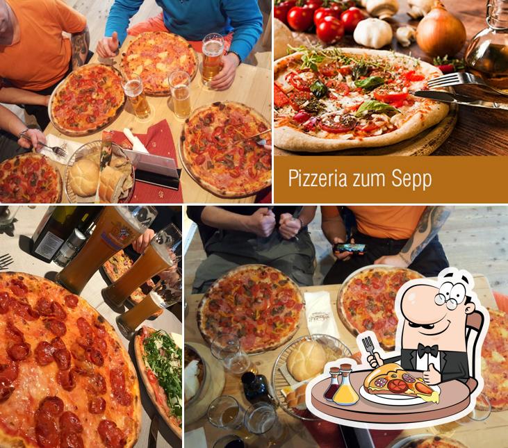 Scegli una pizza a Pizzeria Zum Sepp