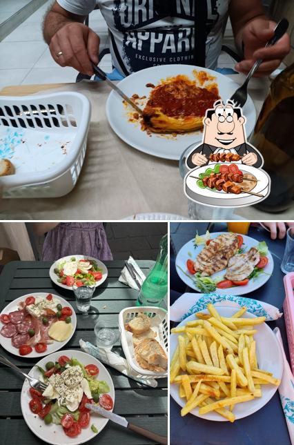 Cibo al ristorante pizzeria degli scavi da Ernesto