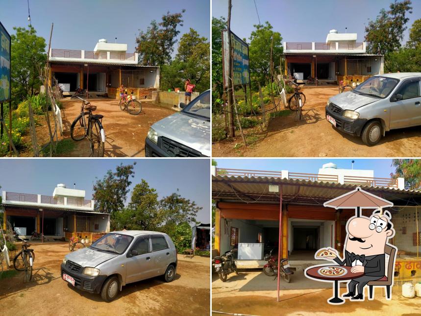 The exterior of शिवहरे रेस्टोरेन्ट पावर हाउस गंगवाहा रोड