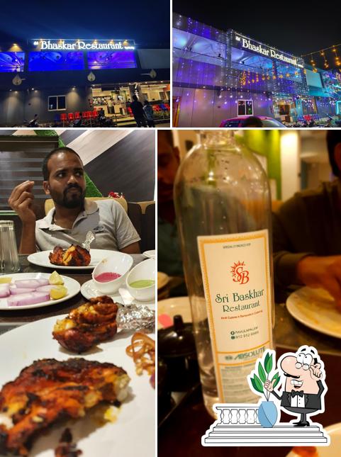 Sri Bhaskar Multicuisine Restaurant is distinguished by exterior and food
