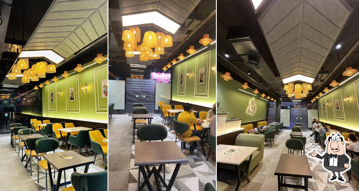 The interior of Kulcha Cafe - Indian Food Veg Food Best Place for Family Dine-in Family Restaurant Best Kulcha in Moga