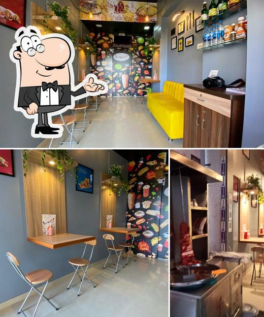 The interior of Hungry kya, यहाँ Aao भूख Mitao